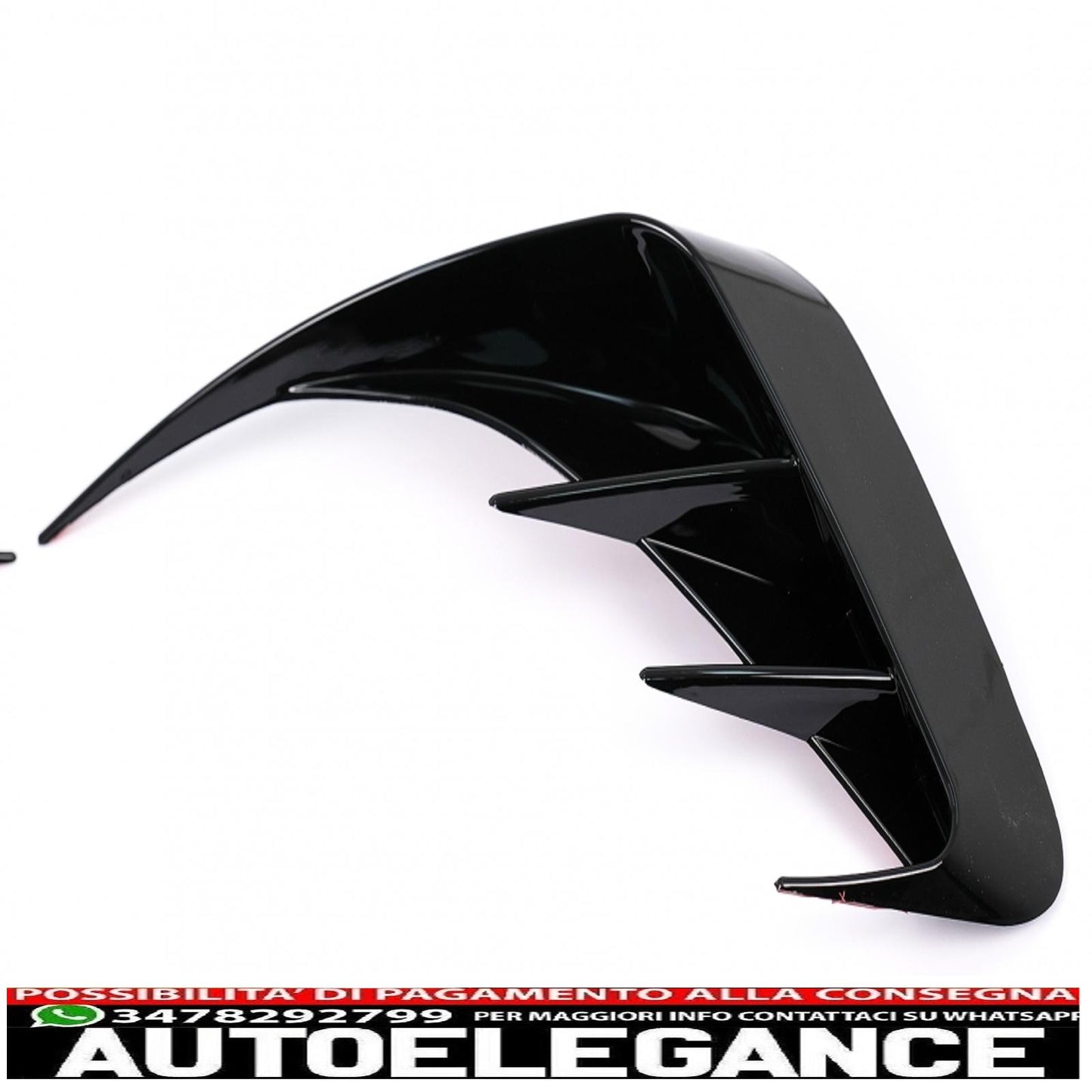 alette paraurti posteriori alette laterali flic adatte per bmw serie 3 g20 g21 g28 m-sport (2018-up) nero pianoforte AUTOELEGANCERICAMBI