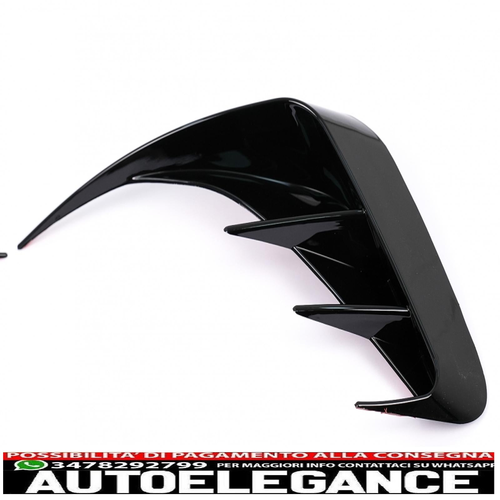 alette paraurti posteriori alette laterali flic adatte per bmw serie 3 g20 g21 g28 m-sport (2018-up) nero pianoforte AUTOELEGANCERICAMBI