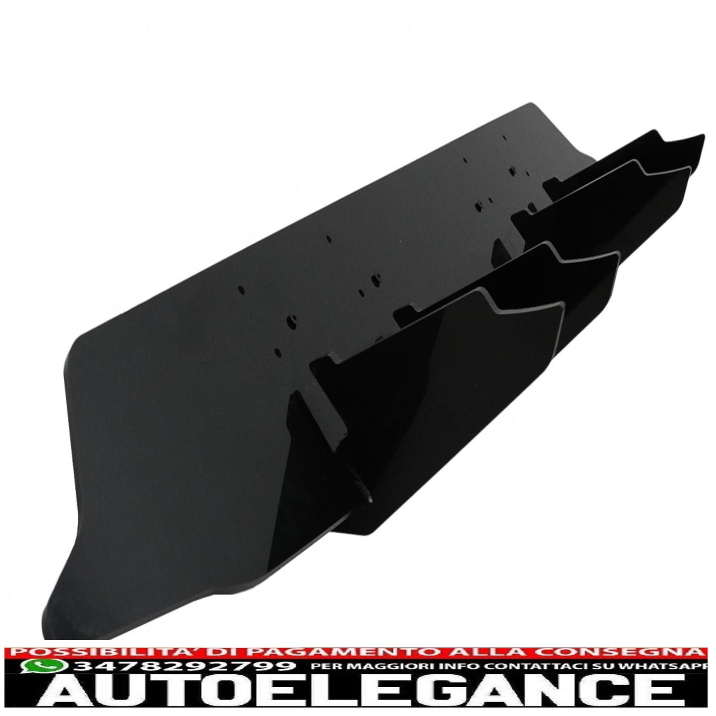 Estensione paraurti posteriore per diffusore adatta per mercedes classe A w177 hatchback a45 s (2018-up) nero