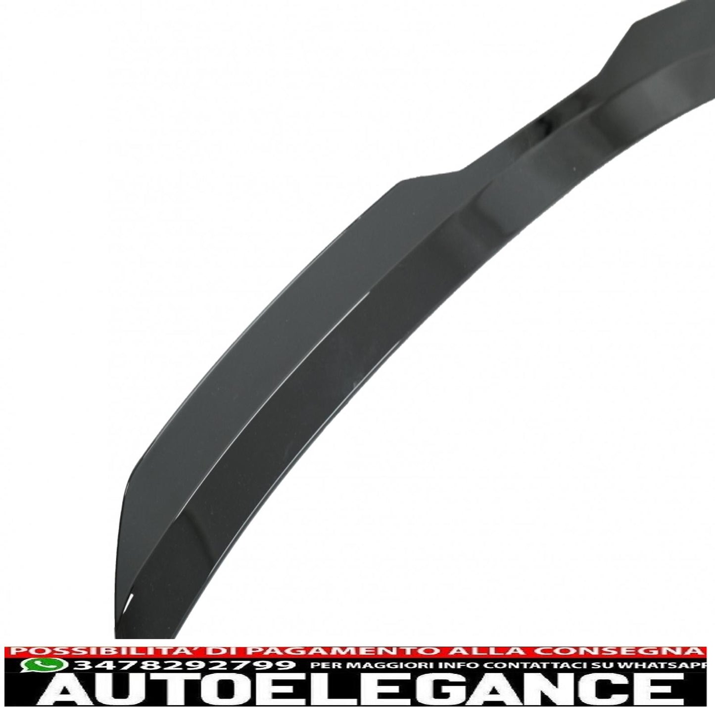 Roof spoiler to add to the trunk wing suitable for vw golf 7 (2012-2017) gti design piano black