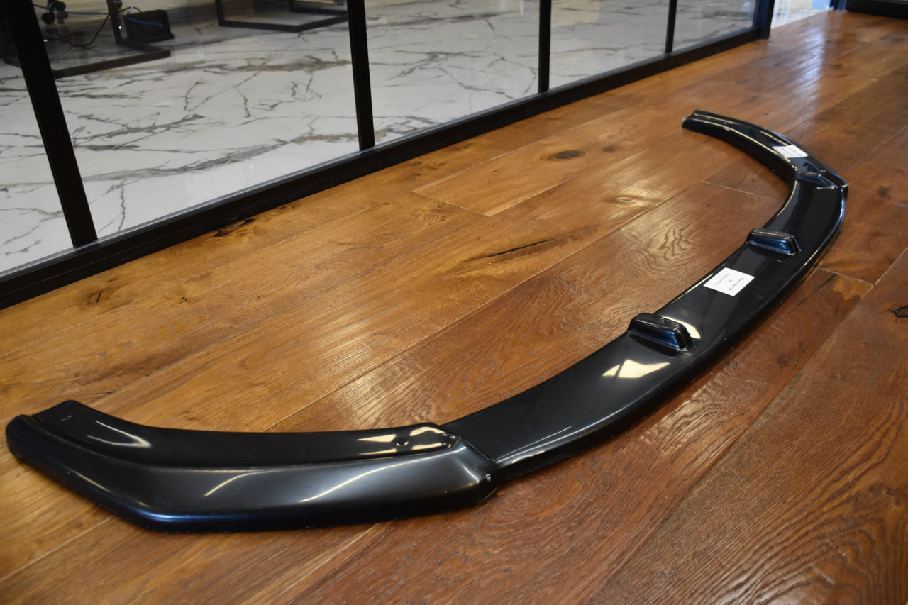 SPLITTER SUITABLE FOR AUDI A4 B9 RS4 2015-2019 GLOSSY BLACK LOOK SPORTY DESIGN 