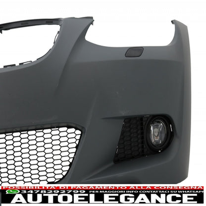 front bumper suitable for bmw 3 series e92 e93 (2006-2009) with bumper splitter spoiler non-lci coupe cabrio m-technik look