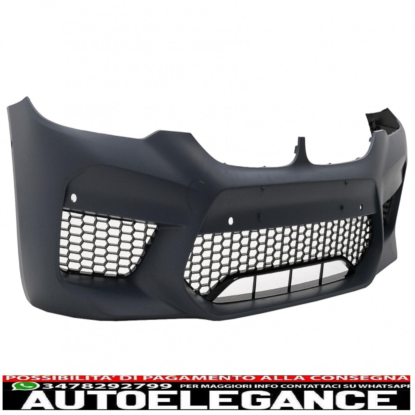 front bumper suitable for bmw 5 series g30 g31 limousine touring (2017-2019) with m5 design spoiler 