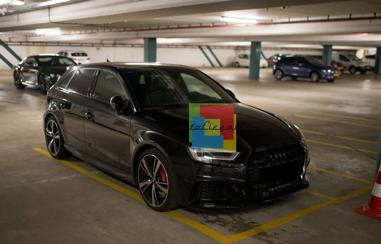 ✨PARAURTI ANTERIORE ADATTO PER AUDI A3 8V 2017-2020 HATCHBACK LOOK RS3✨