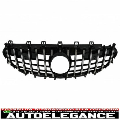 griglia centrale con diffusore e terminali di scarico neri adatta per mercedes classe cls c257 (2018-up) gtr cls53 solo design paraurti posteriore linea amg