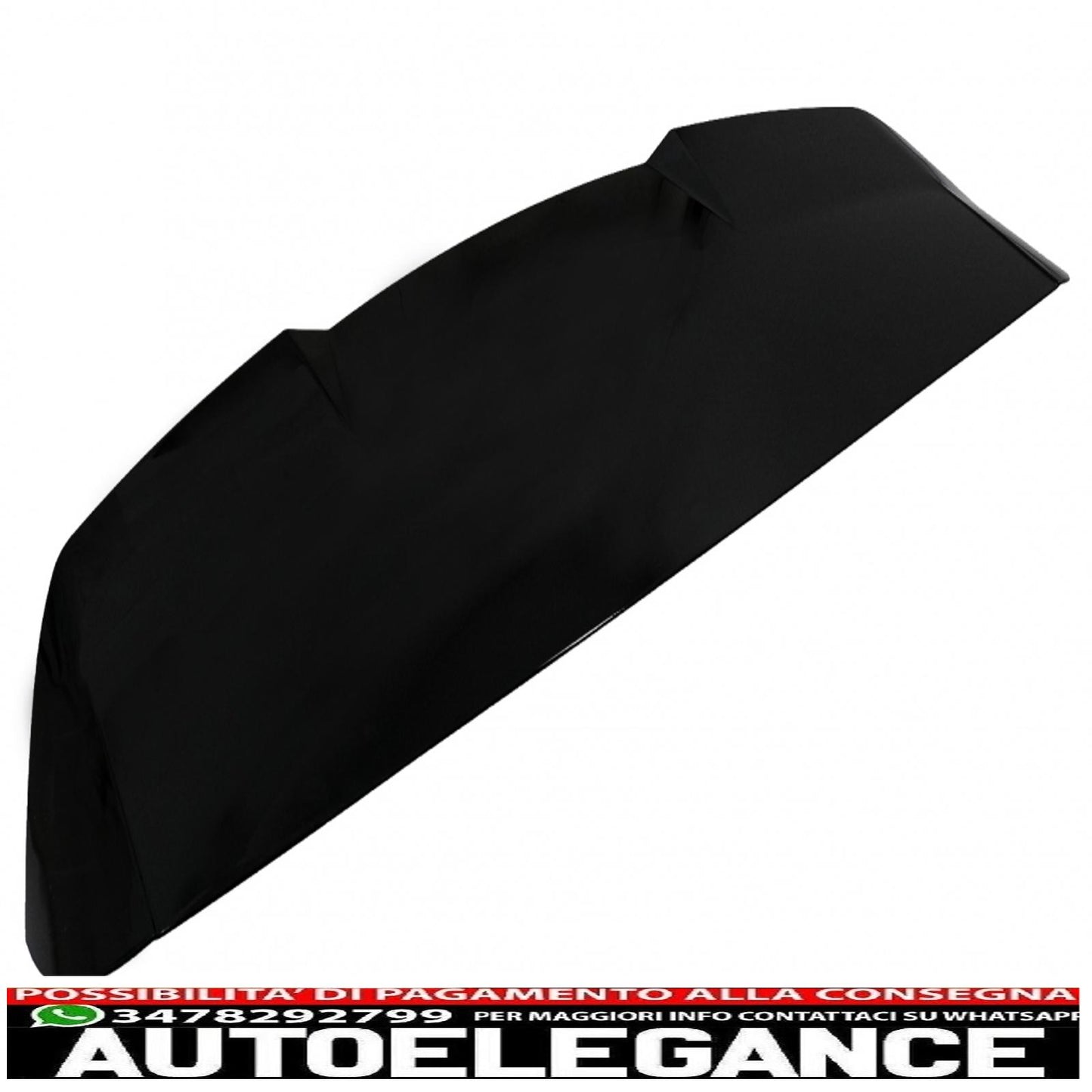 spoiler posteriore sul tetto adatto per audi q8 suv (2018-up) rs design pianoforte nero