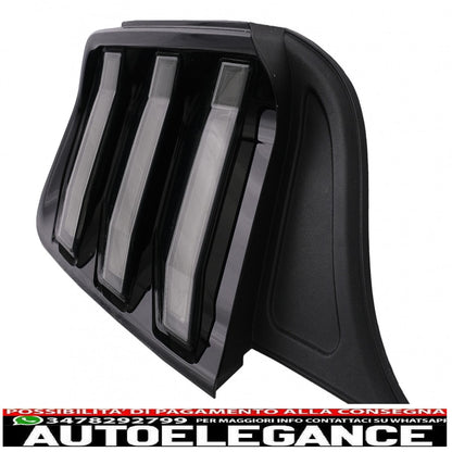 fanali posteriori full led adatti per ford mustang vi s550 (2015-2019) fumé con indicatori di direzione sequenziali dinamici