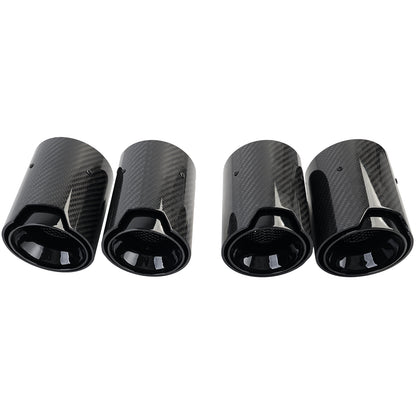 TERMINALI IN CARBONIO ADATTI PER BMW SERIE 6 F12 F13 F06 LOOK SPORTIVO