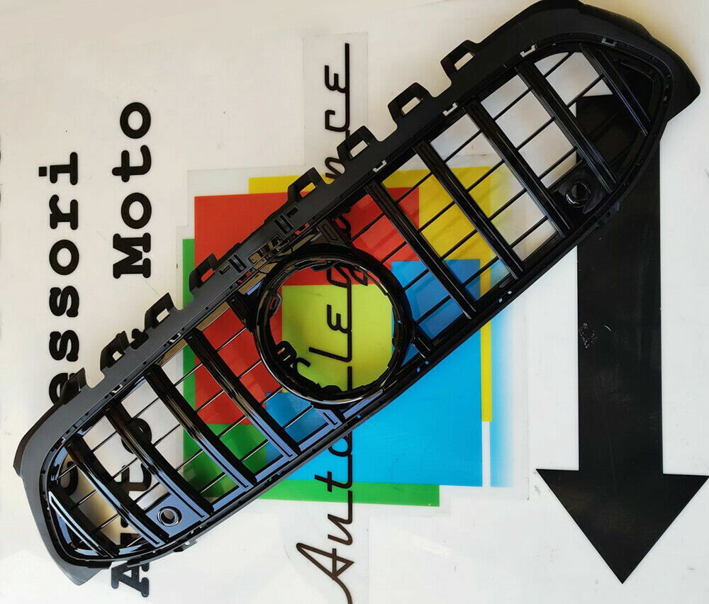 MERCEDES CLASSE B W247 2018+ GRIGLIA ANTERIORE AMG PROFILI NERI ABS