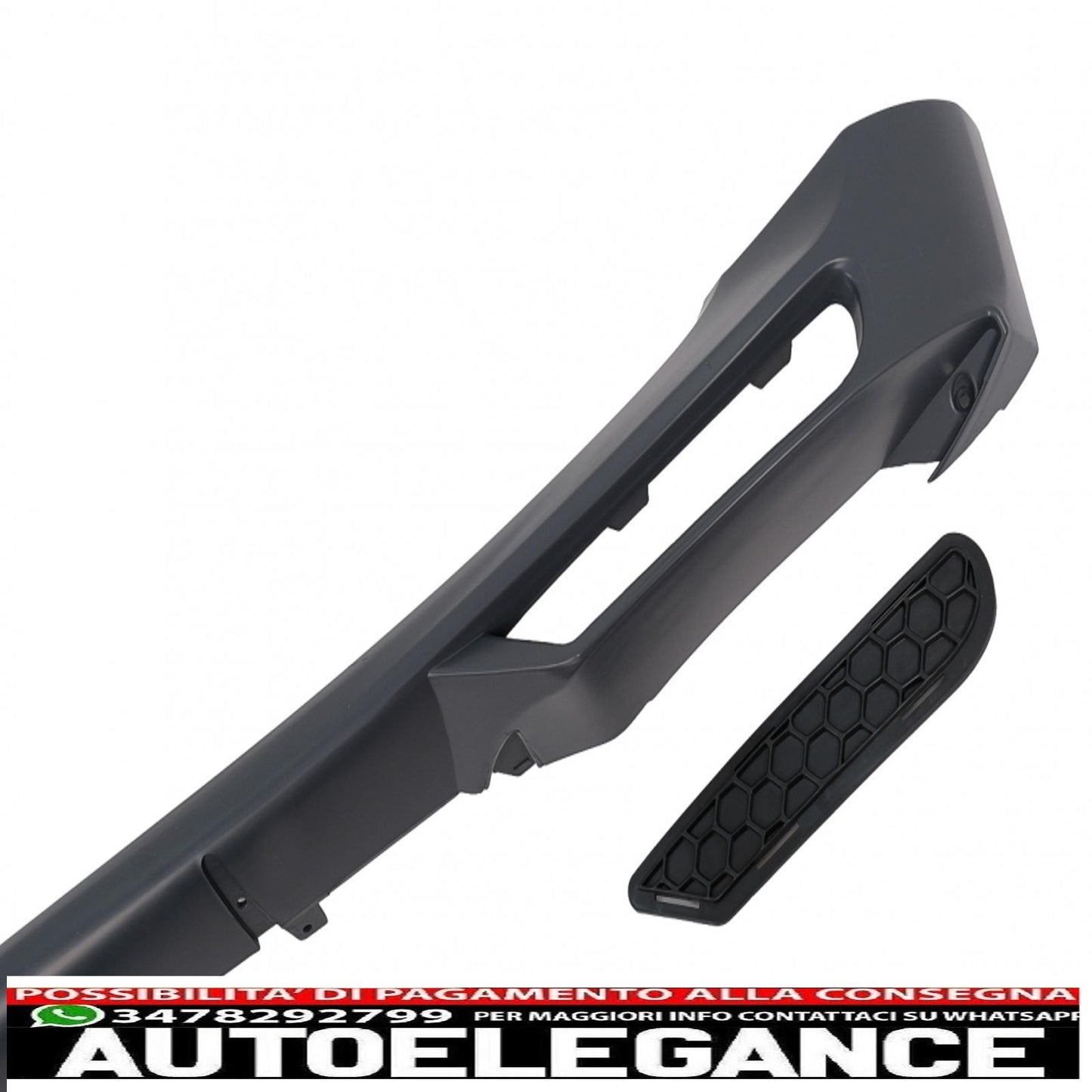 Front bumper spoiler lip extension for smart fortwo 453 (2014-2019)
