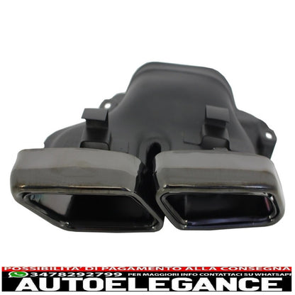 Exhaust muffler tips suitable for mercedes s class w222 e class w212 s212 facelift cls w218 sl class r231 e65 s65 sl65 design black edition