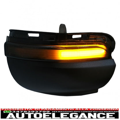 Dynamic LED Mirror Indicator Suitable for VW Golf 6 Hatchback (2008-2013) Touran (2010-2015) Smoke 