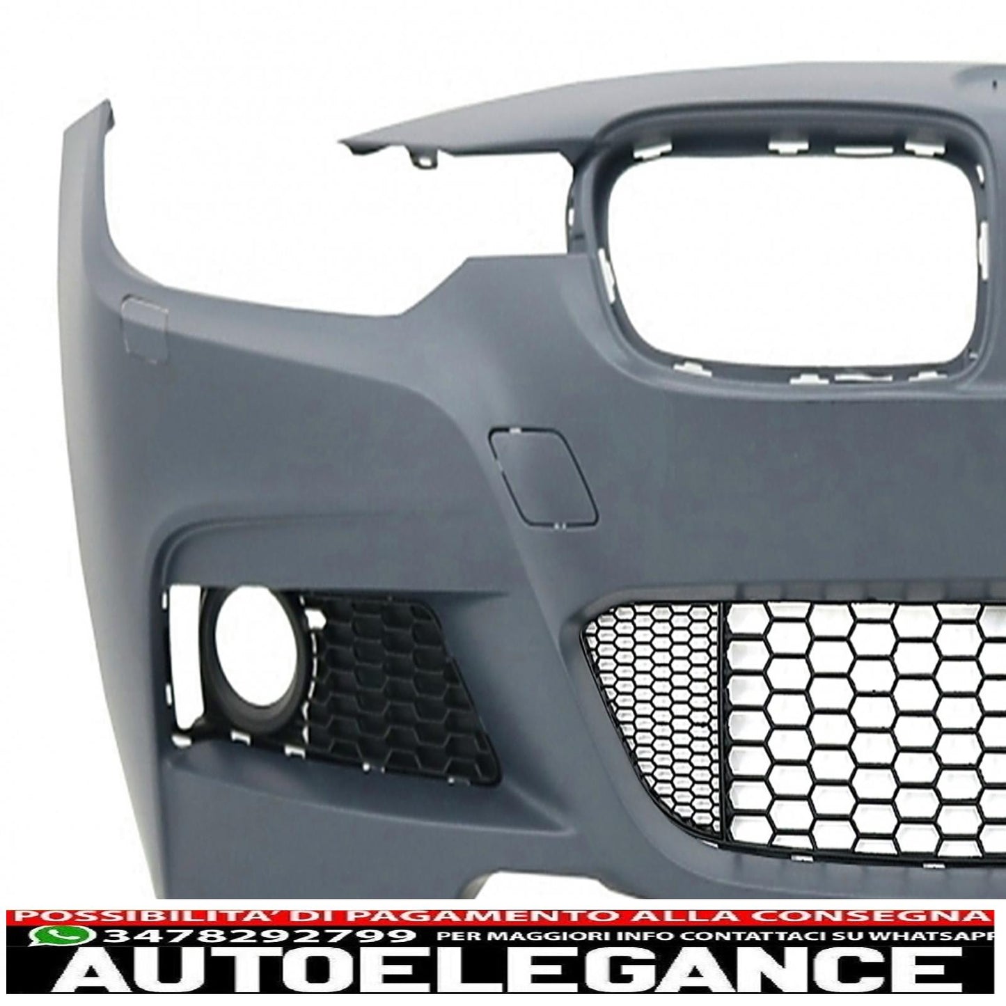 paraurti anteriore adatto per bmw serie 3 f30 f31 (2011-2019) design m-technik senza fendinebbia