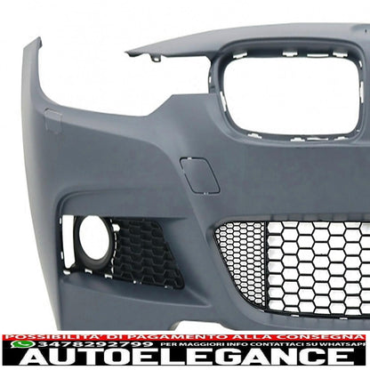 paraurti anteriore adatto per bmw serie 3 f30 f31 (2011-2019) design m-technik senza fendinebbia