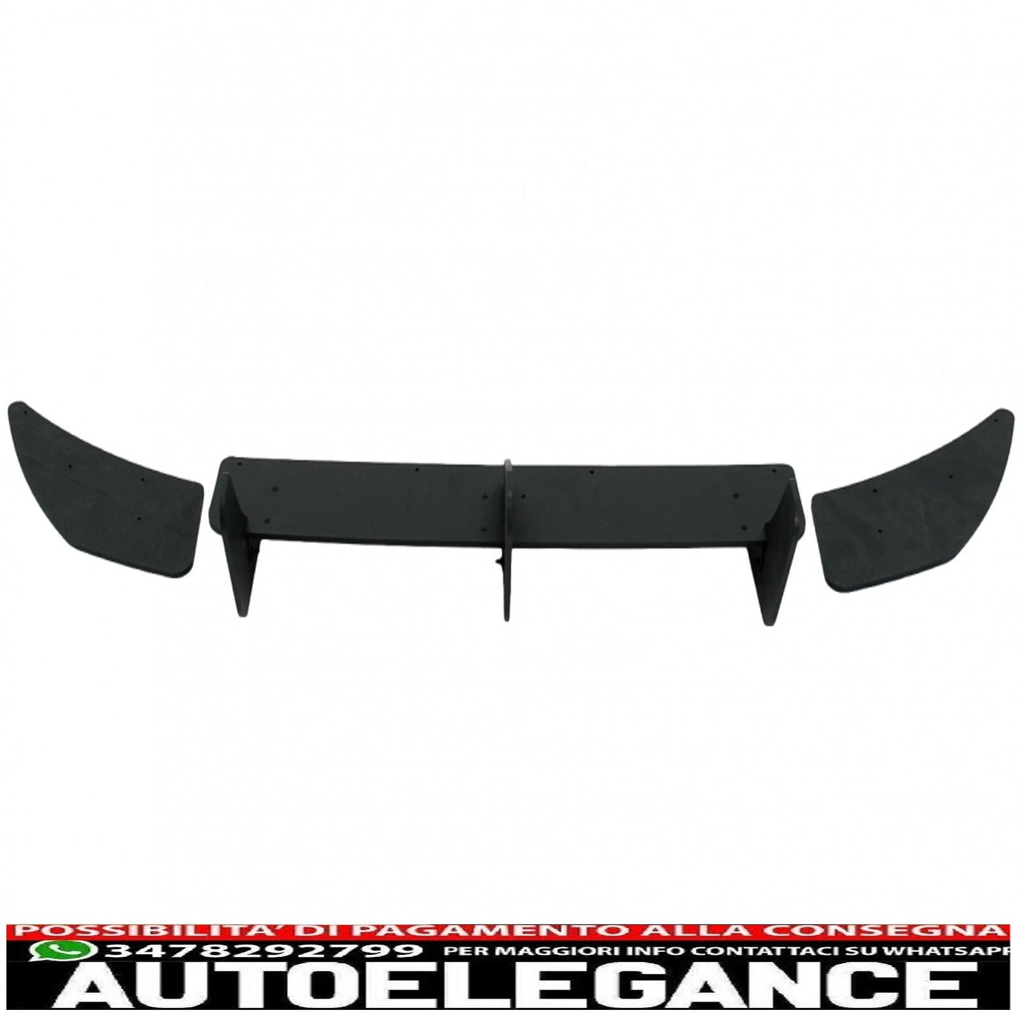 estensione paraurti posteriore per diffusore e splitter laterali adatta per vw golf 7 vii r (2013-2016)