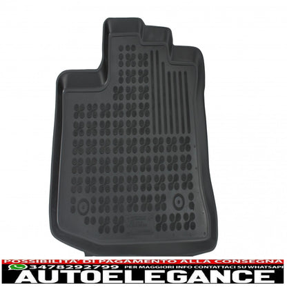 Black rubber mat front suitable for dacia dokker van (2012-2021)