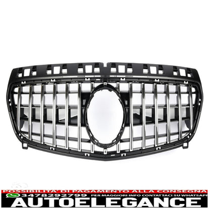 The sporty radiator grille fits the pre-facelift Mercedes W176 Panamericana GT