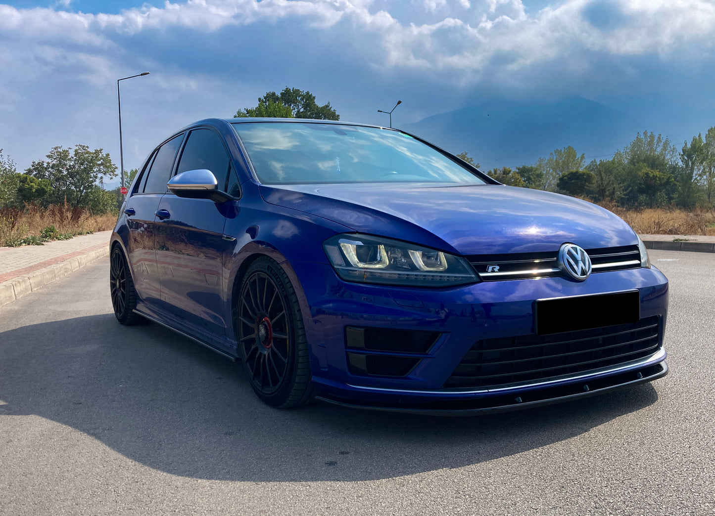 Splitter Anteriore VW VOLKSWAGEN Golf MK 7 R / R Line 2013-2016 Versione 2 Con ABE TÜV