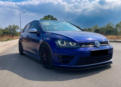 Splitter Anteriore VW VOLKSWAGEN Golf MK 7 R / R Line 2013-2016 Versione 2 Con ABE TÜV