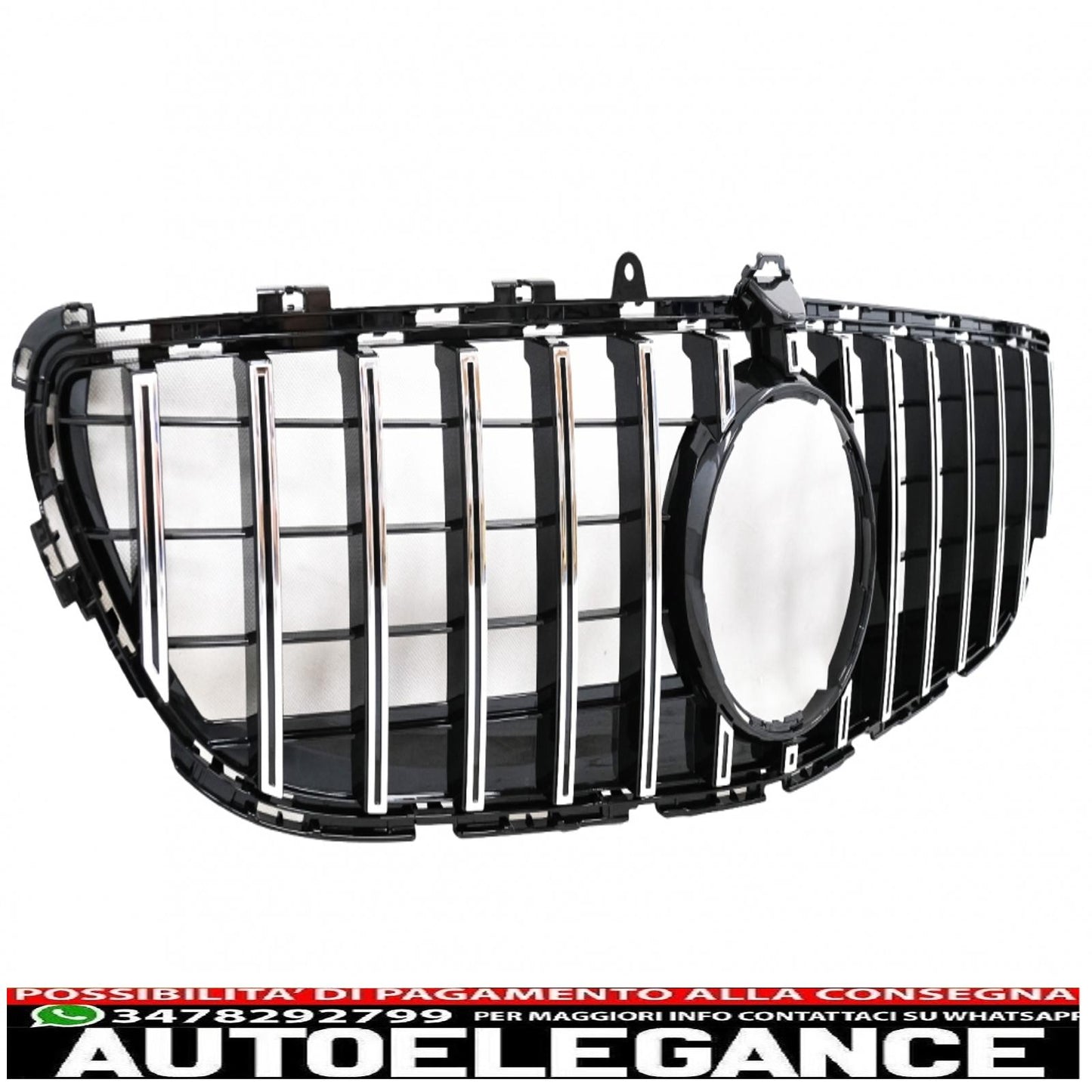 front grille suitable for mercedes cls w218 facelift (2014-2017) gt-r panamericana design chrome 