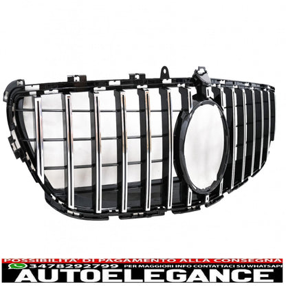 front grille suitable for mercedes cls w218 facelift (2014-2017) gt-r panamericana design chrome 