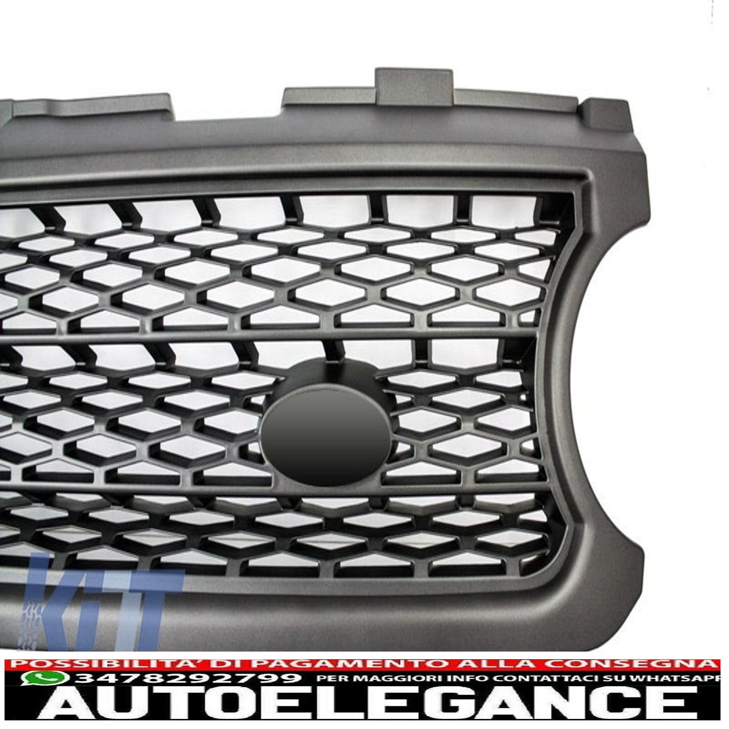 center grille suitable for land rover range rover vogue iii (l322) (2006-2009) silver autobiography supercharged edition