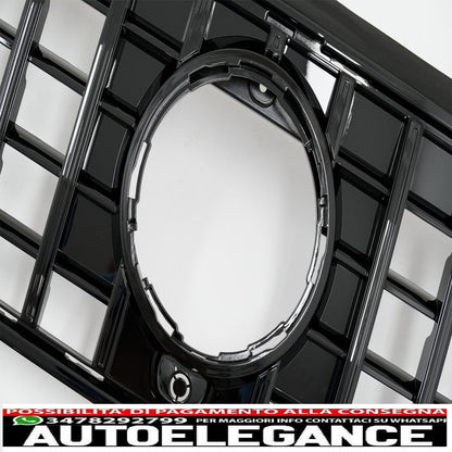 front grill suitable for mercedes glb class x247 (2019-up) gt-r panamericana design piano black 