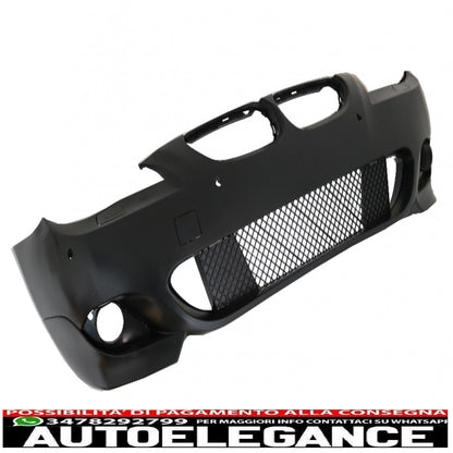 paraurti anteriore adatto per bmw serie 5 e60 e61 (2003-2007) m-technik design pdc 24mm