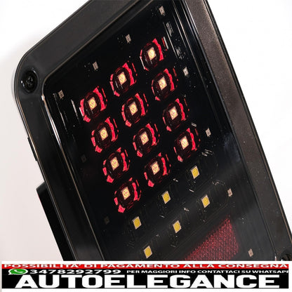 Fanali posteriori full led adatti per jeep wrangler jk (2007-2017) fumé