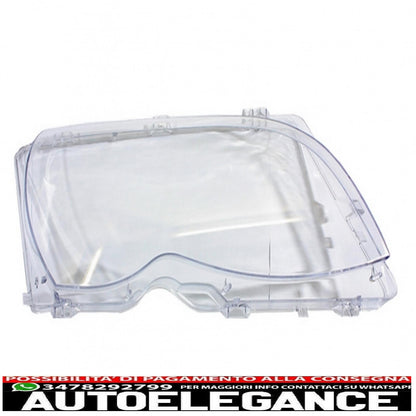 Right side headlight lens suitable for bmw 3 series e46 restyling sedan/touring (2001-2004)