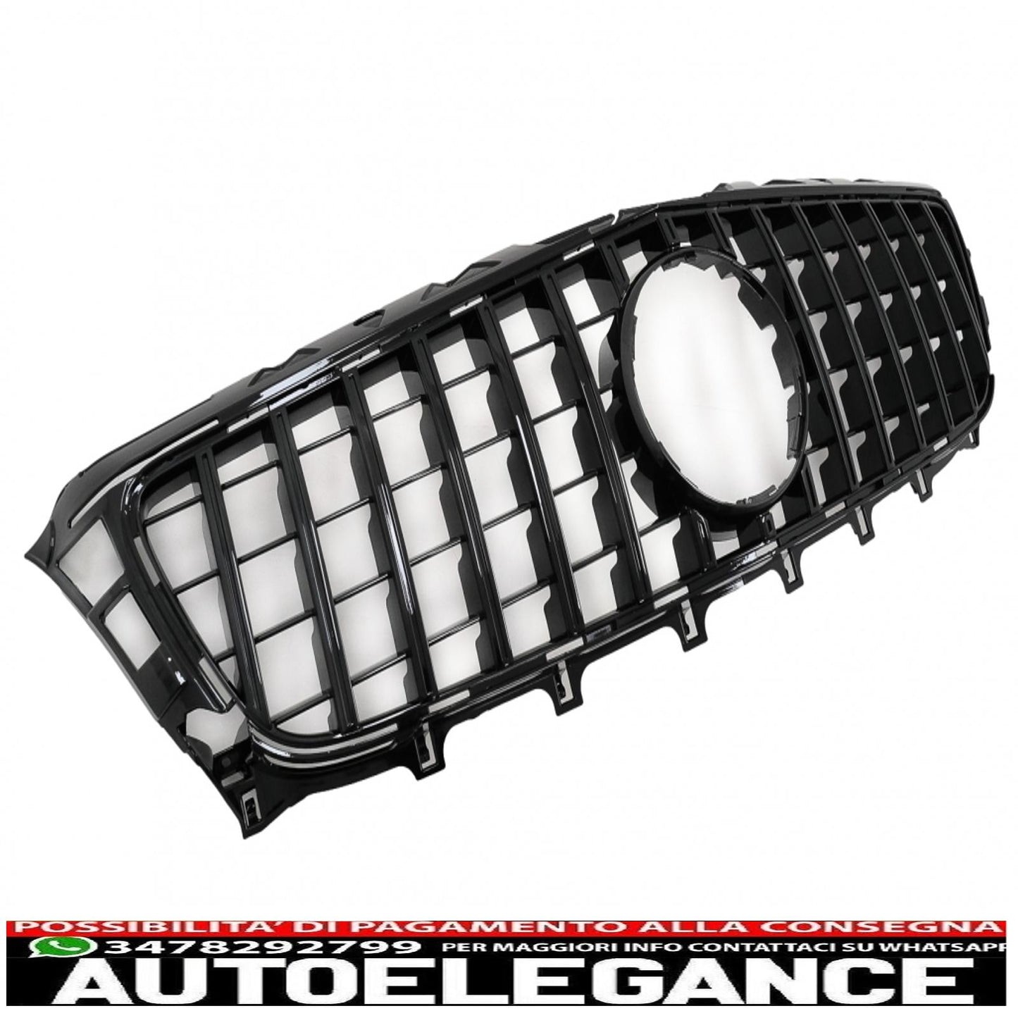 front grille suitable for mercedes cls w218 c118 (2011-2014) x218 shooting Brake (2012-2014) gt-r panamericana piano black design