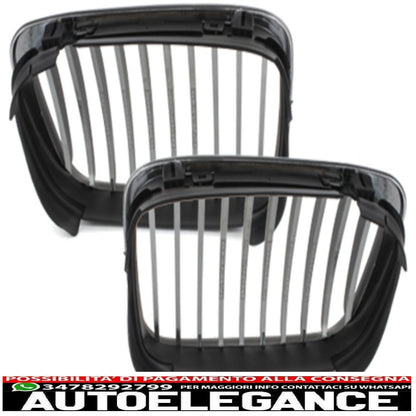 griglia anteriore adatta per bmw e46 lim./touring 3 serie 98-01_nera