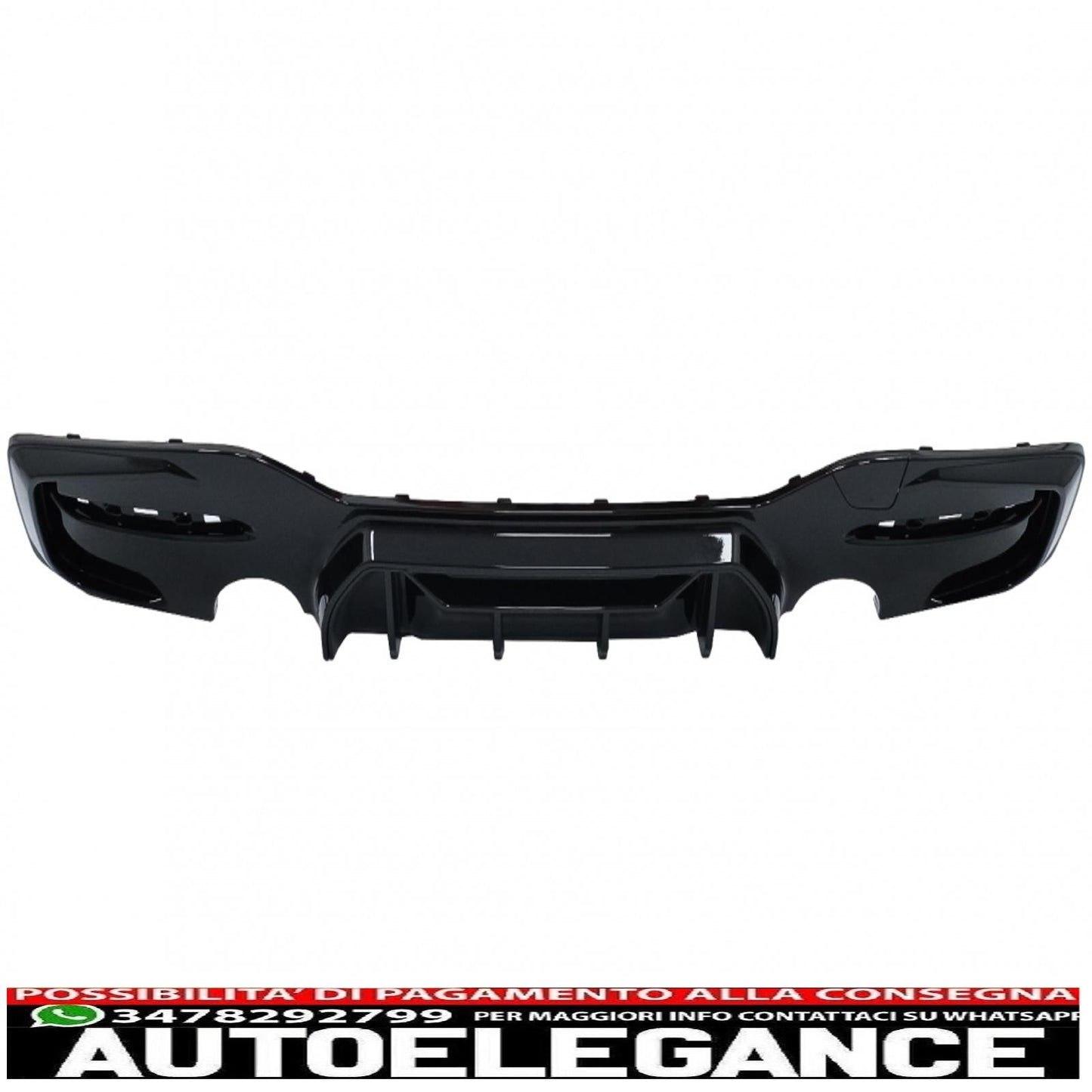 spoiler paraurti posteriore mantovana diffusore doppia uscita singola adatto per bmw serie 1 f20 f21 lci (2015-2019) pianoforte nero design da competizione