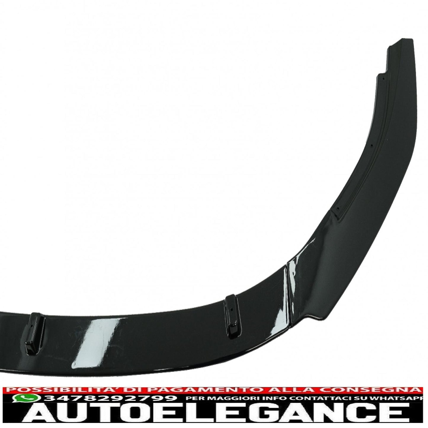 Front Bumper Lip Extension Spoiler Fit For VW Golf VI 6 MK6 (2009-2013) GTI Design Piano Black