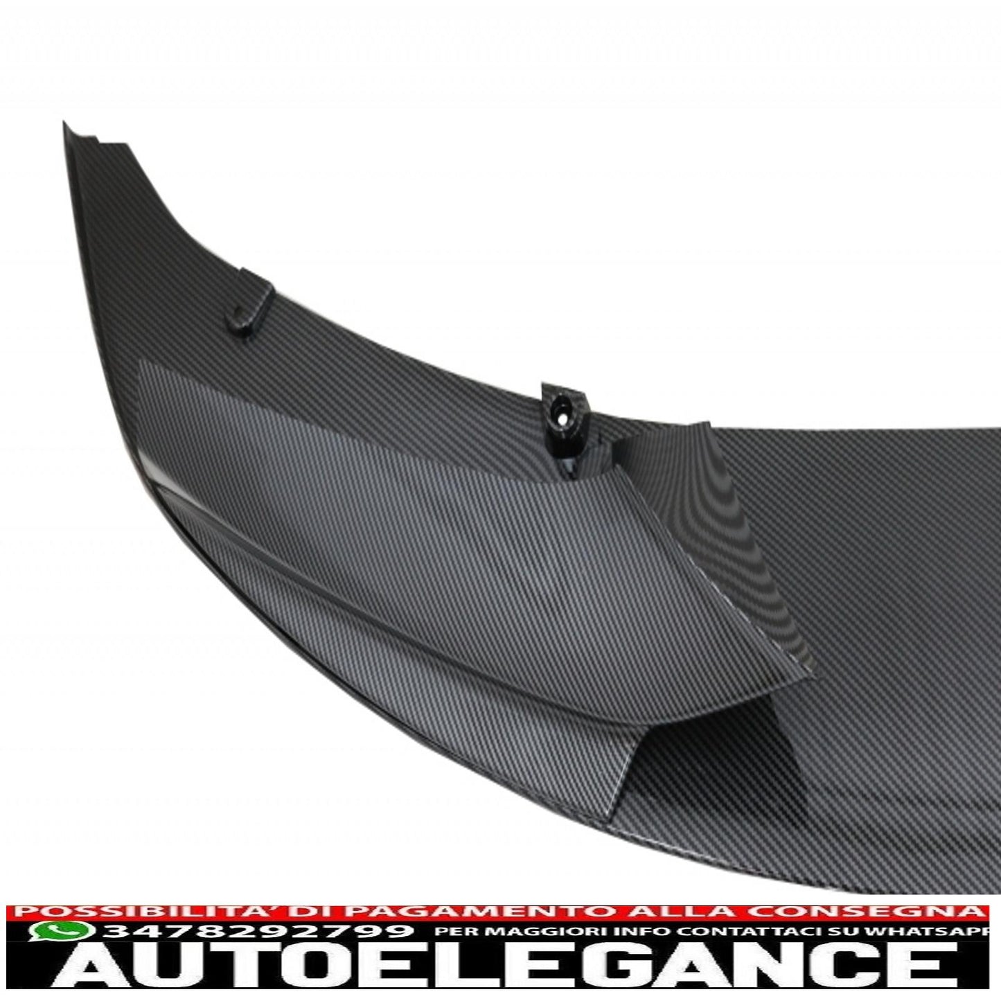 Rivestimento in carbonio per spoiler paraurti anteriore adatto per BMW Serie 5 F10 F11 (2011-2013) con coperture per specchietti Design M-Performance
