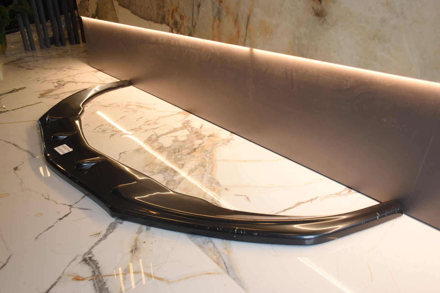 SPLITTER MERCEDES A W176 12-15 AMG UNDER FRONT BUMPER GLOSSY BLACK 0002
