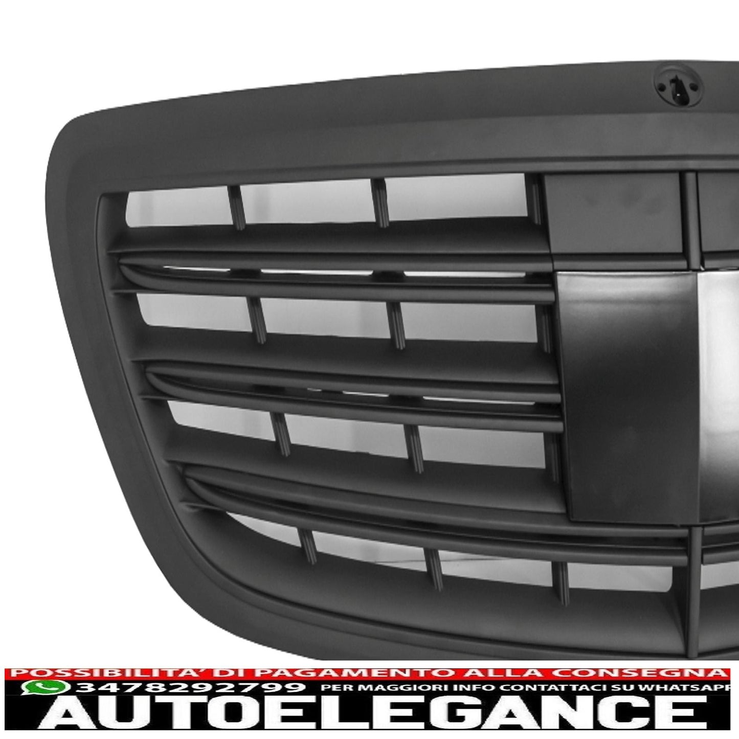 griglia anteriore adatta per mercedes classe s w222 (2014-08.2020) s63 s65 design nero opaco