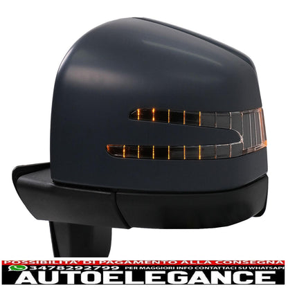 Complete Mirror Assembly for Mercedes G W463 89-18 SMD LED Lights Black - show original titleOriginal textComplete Mirror Assembly for Mercedes G W463 89-18 SMD LED Lights Black