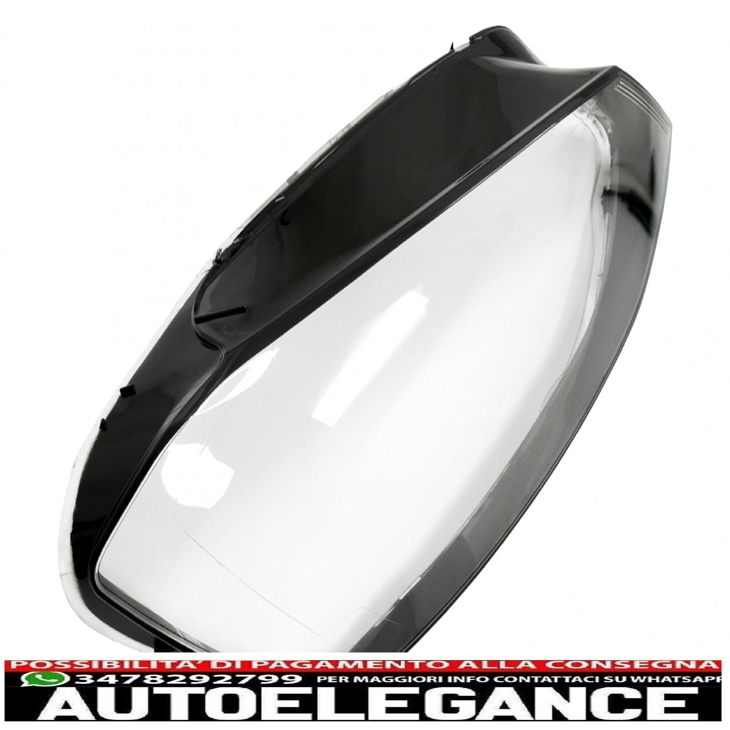 Occhiali per lenti fari adatti per vw golf 7 vii (2013-2017) trasparenti