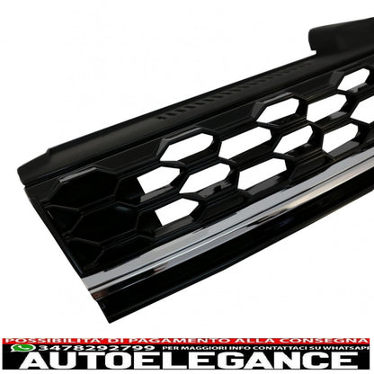 central grille without badge suitable for vw golf 7.5 facelift (2017-up) gti design chrome 