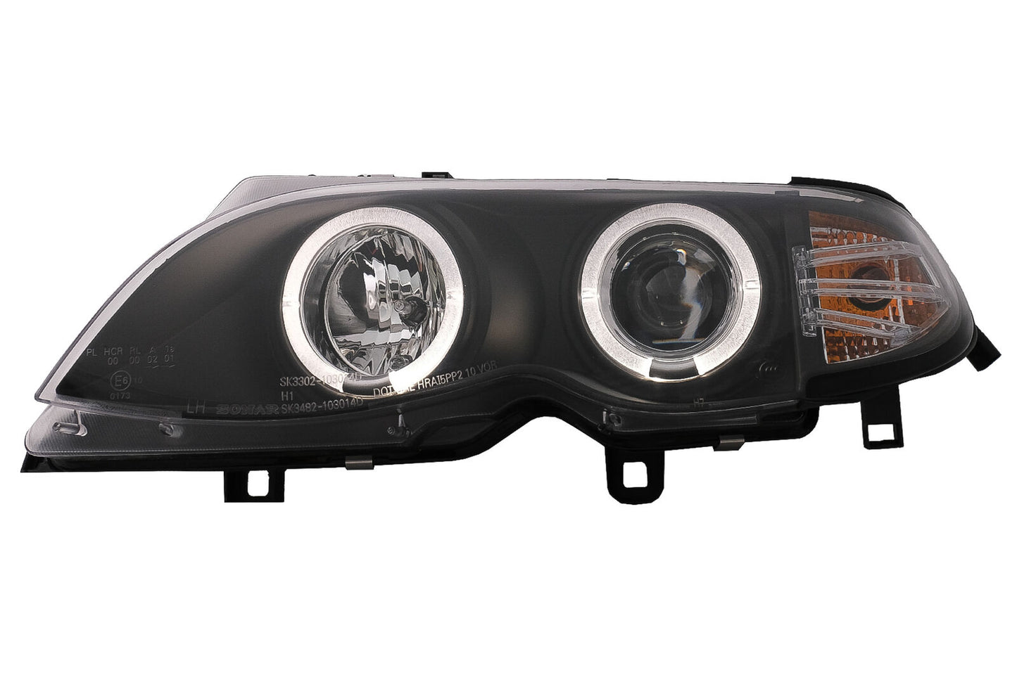 Angel Eyes LED Headlights for BMW E46 01-05 Facelift Sedan Touring - show original titleOriginal text Angel Eyes LED Headlights for BMW E46 01-05 Facelift Sedan Touring