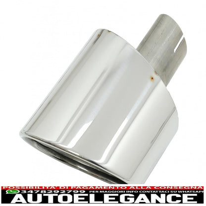 Exhaust tips exhaust tips suitable for audi a4 b9 (2016-2019) a5 f5 (2017-2019) chrome 
