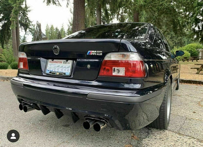 M5 LOOK DIFFUSER BMW 5 SERIES E39 UNDER BUMPER GLOSSY BLACK ABS 0116