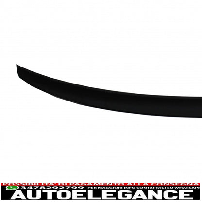trunk spoiler suitable for audi a4 b9 sedan (2016-up) piano black