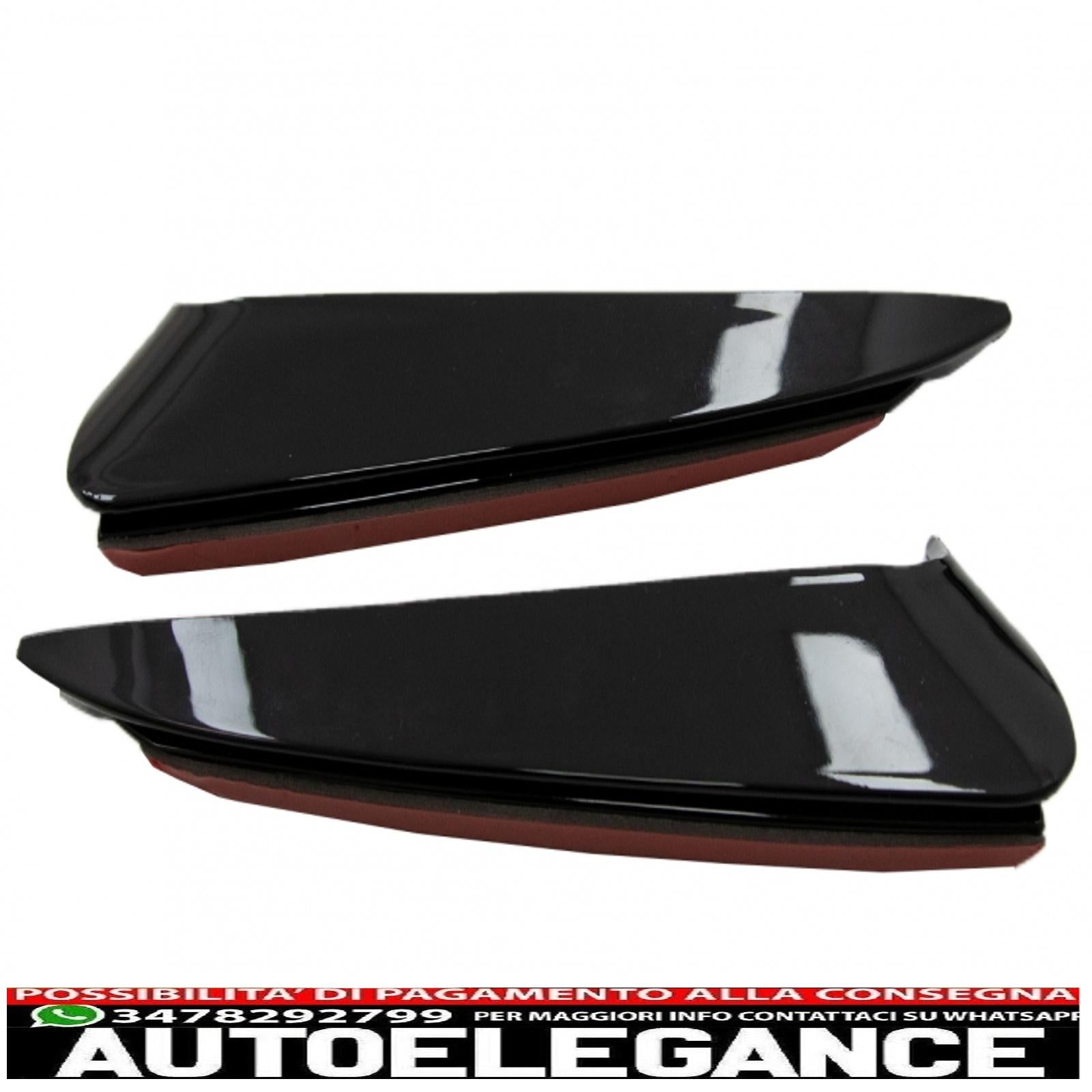 Alette paraurti posteriori alette laterali flic adatte per mercedes classe c w205 (2014-2020) pianoforte nero AUTOELEGANCERICAMBI