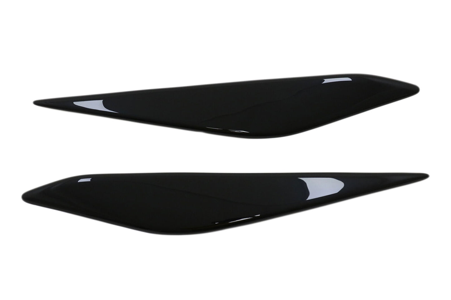 Set Fari Sopracciglia per Ford Fiesta Mk8 2017-2021 Nero Lucido-mostra il titolo originaleTesto originale Sopracciglia fari per Ford Fiesta Mk8 2017-2021 Set nero lucido