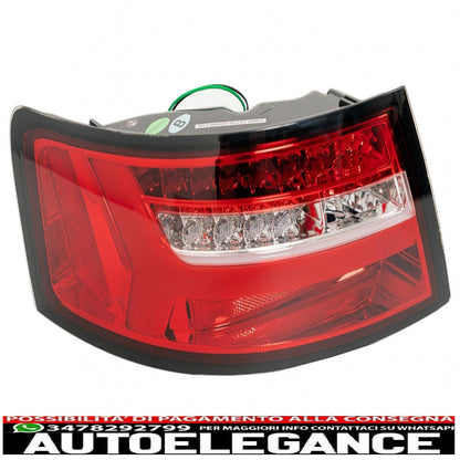 led bar rear lights suitable for audi a6 4f2 c6 limousine (2008-2011) light red design restyling with sequential dynamic cornering lights