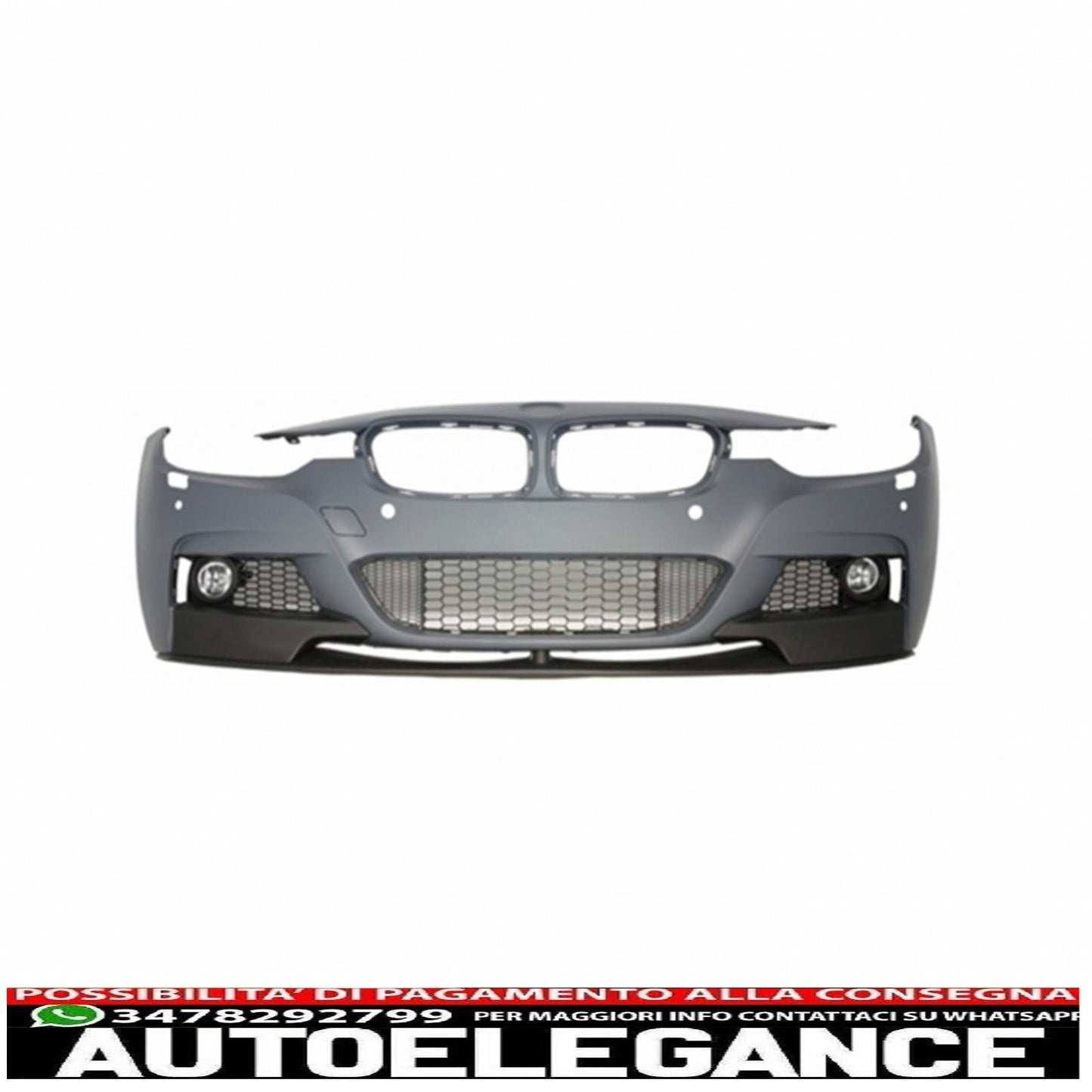 complete body kit suitable for BMW F30 (2011-up) m-performance design + quad m-power exhaust tips black 