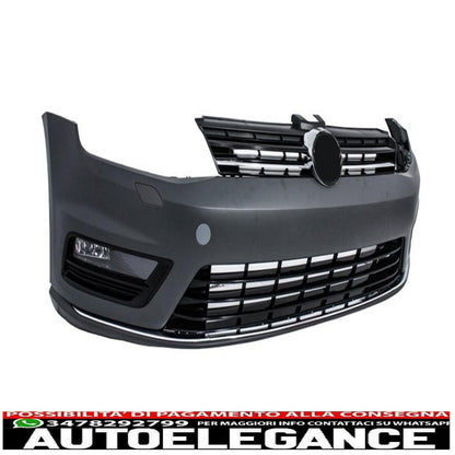 Front bumper and LED headlights with sequential dynamic cornering lights suitable for vw golf vii 7 (2013-2017) r-line look