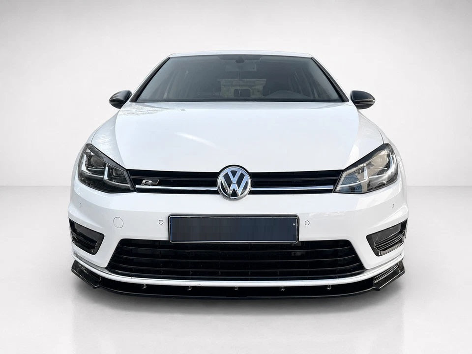 👉Splitter Anteriore adatto per VW Golf MK7 R / R-Line Nero Lucido ABS👈